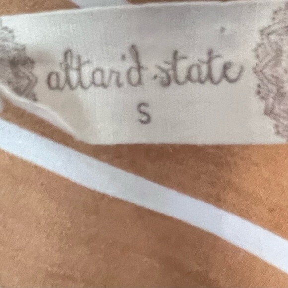 Altar’d State caramel and white open tie back dress size small - Picture 6 of 7